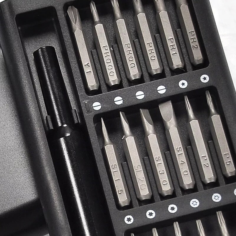 24-in-1 Screwdriver Bit Set – Magnetic, Durable, Compact & Versatile Repair Kit for Daily Use