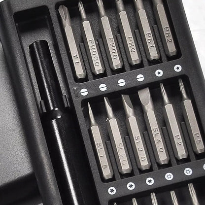 24-in-1 Screwdriver Bit Set – Magnetic, Durable, Compact & Versatile Repair Kit for Daily Use
