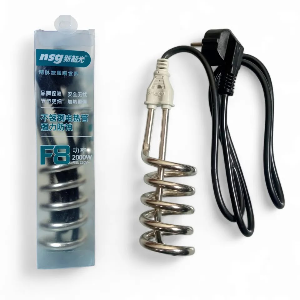 Immersion Water Heater 2500 Watt – Stainless Steel Electric Water Heating Rod for Home & Bathroom