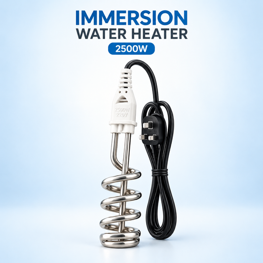 Immersion Water Heater 2500 Watt – Stainless Steel Electric Water Heating Rod for Home & Bathroom